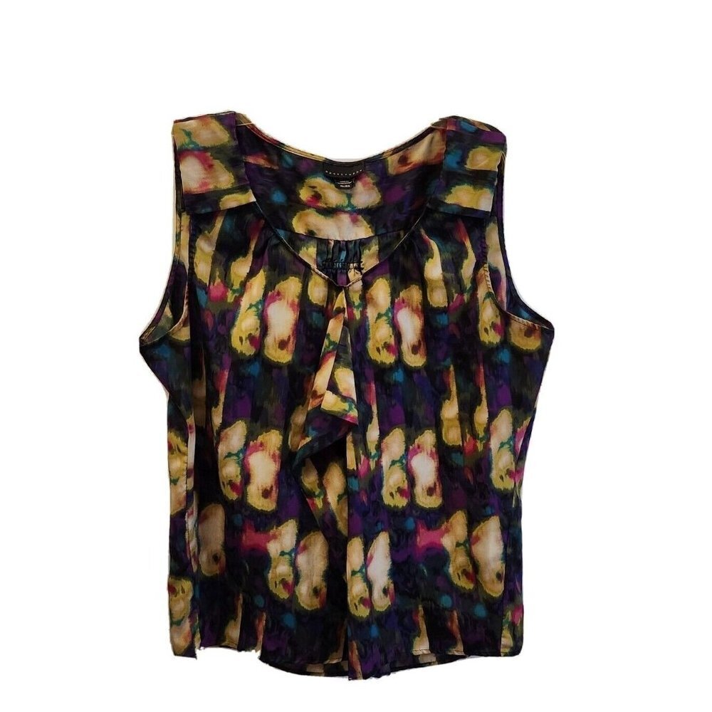 Apostrophe Multi Color Print Sleeveless Blouse Size XL